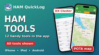 Information HAM QuickLog Tools & Info: DX Cluster, POTA Map, Grid Locator, Q-Codes and More Update