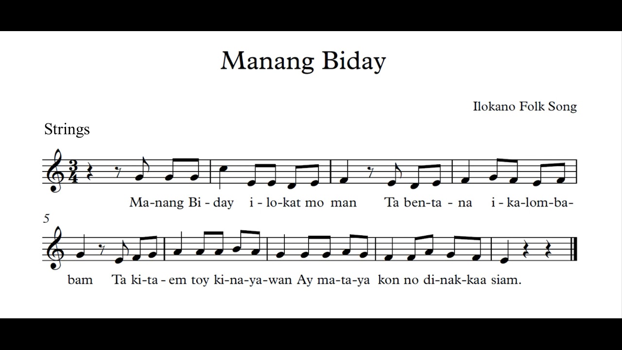 Manang Biday Strings Trumpet 2 Part Instrumental YouTube manang-biday-strings-trumpet-2-part-instrumental-youtube
