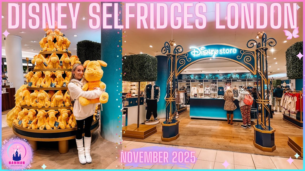 Экскурсия по магазинам Disney Store Pop Up Selfridges в Лондоне. Ноябрь 2025. Видеоблог о новых т...