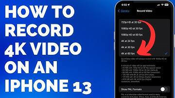 How to Record 4K Video on an iPhone 13 - Step by Step Tutorial