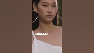 Squid game actor “HoYeon Jung” on a fashion runway #shorts #runway #youtuber #squidgame