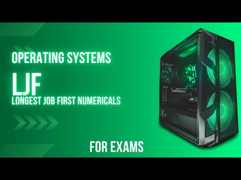 Longest Job First|LJF| #operatingsystem #fcfs #placement #cse #job #btech #srmap #exams #vitap