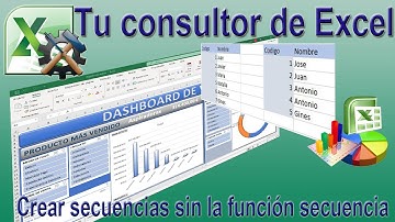 Como crear una secuencia de números si no tenemos la función secuencia en excel