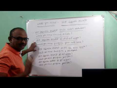 You Would Meaning In Telugu With Examples