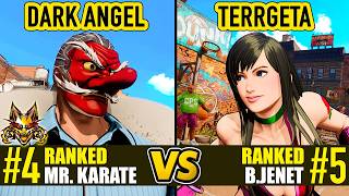 FF COTW ▰ DARK ANGEL (#4 Ranked Mr. Karate) vs TERRGETA (#5 Ranked B.Jenet) ▰ High Level Gameplay