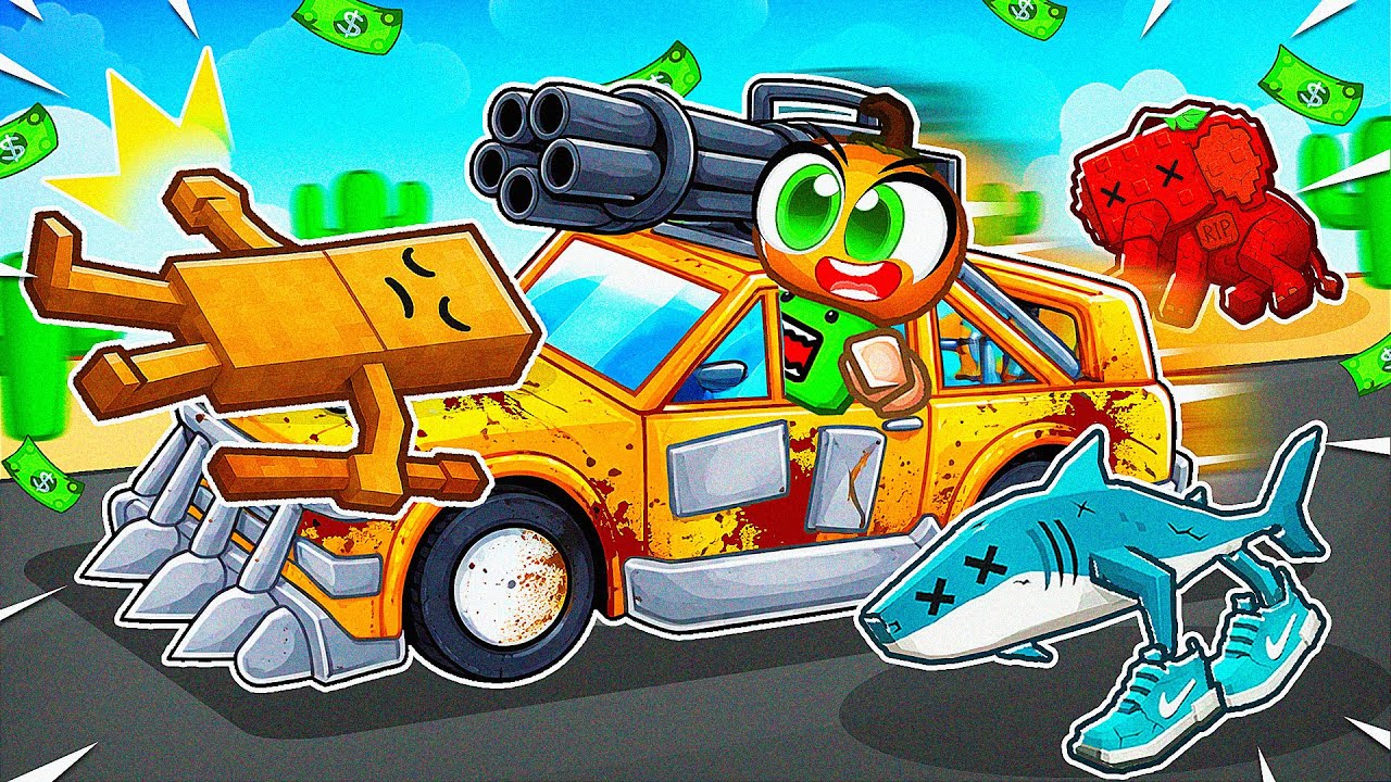 EN TEHLİKELİ Araba İle Brainrotları Ezerek Zengin Oldum! 🚗⚠️ | Roblox