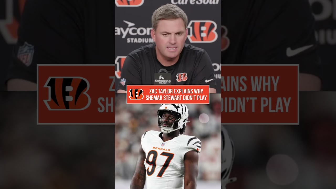 Zac Taylor says Shemar Stewart not playing was a coaching decision.