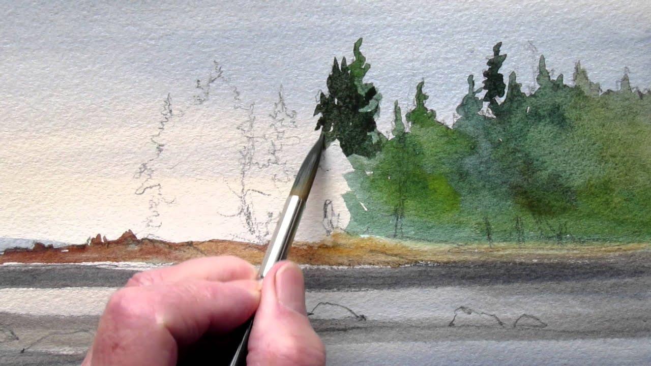 Как нарисовать спокойный морской пейзаж