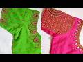 Live Aariwork Blouse Design With Normal Needle #embroider #aariwork #blousedesign #blouse #design