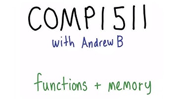 COMP1511 - functions and memory