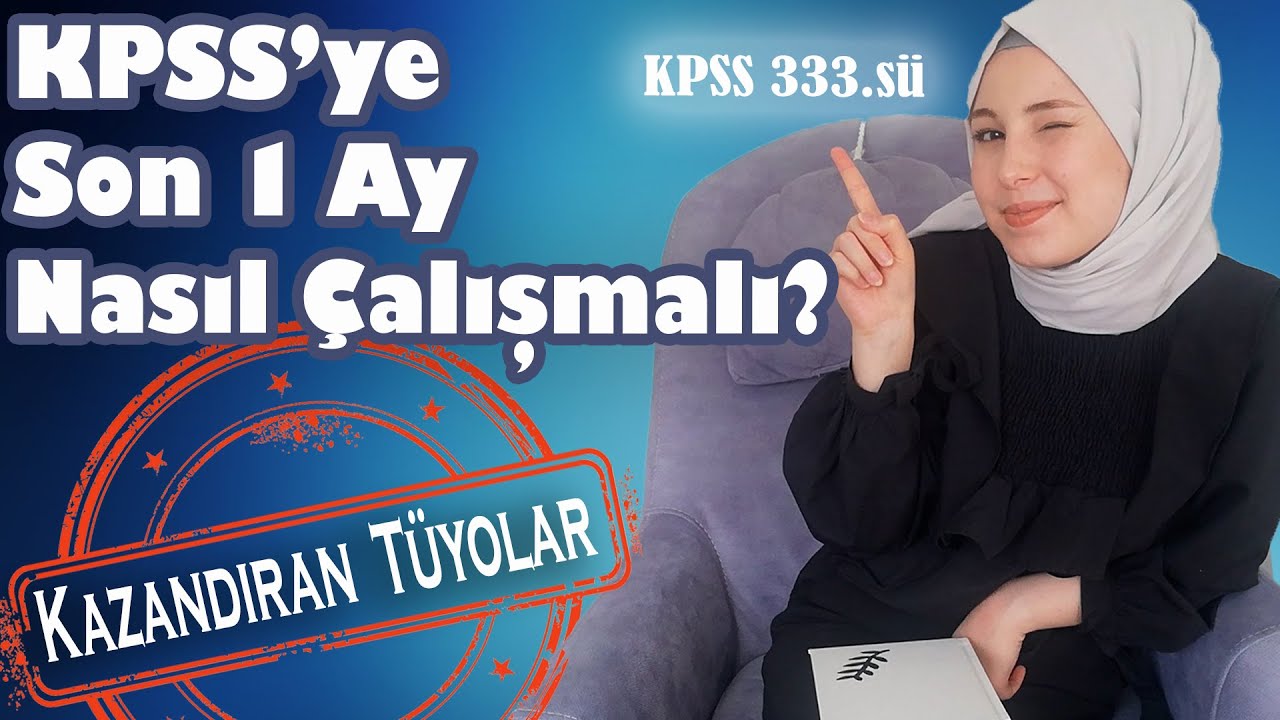 KPSS'ye son 1 ay !!