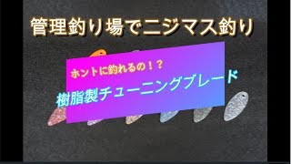 プラスチック製チューニングブレードでニジマスを釣る！「ウィローリーフECO」