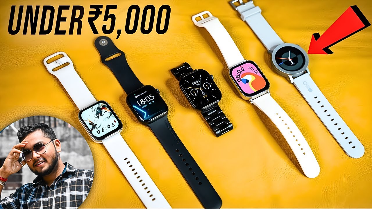 New Smartwatches Under ₹5000 in 2025 😍 | AMOLED + Call Support | Best Value Picks!