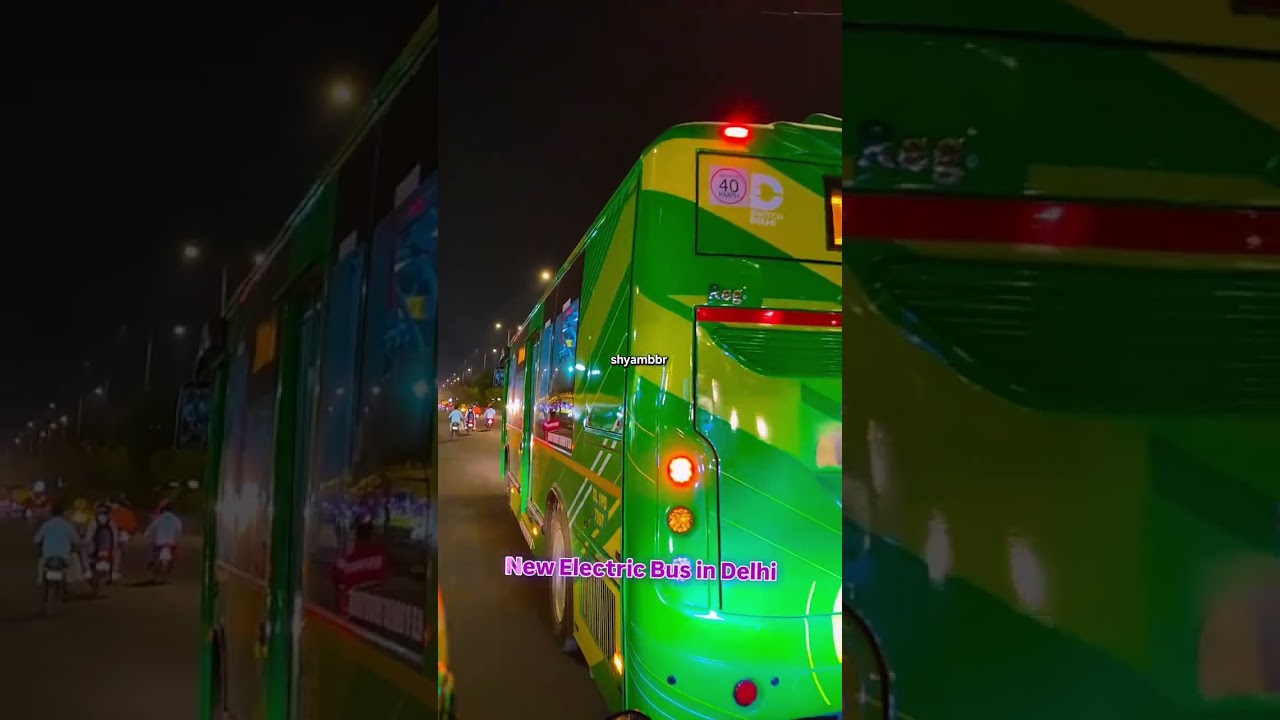 New Electric Bus in Delhi 