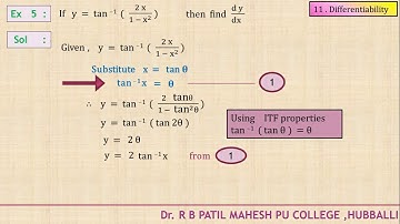 Differentiation Lecture 12 ( Inverse Trigonometric Function by Substitution Method )