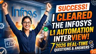 STOP! Watch this before your Infosys L1 Automation Interview (2026 Updated Questions)