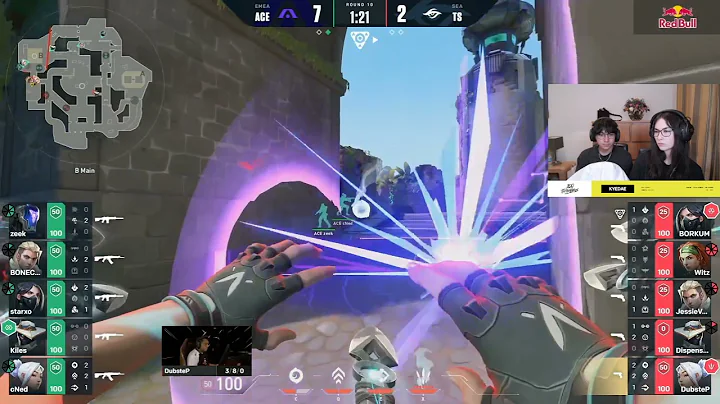 TenZ and Kyedae reacts to TS DubsteP insane flick with Jett knives