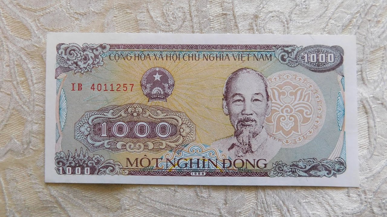 Viet Nam UNC/XF Banknote 1000 VND 1988 Mot Nghin Dong 
