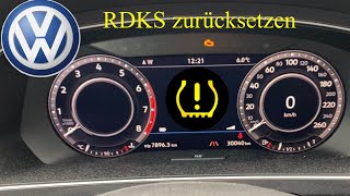 VW Reifendruckkontrollanzeige zurücksetzen / anlernen screenshot 5