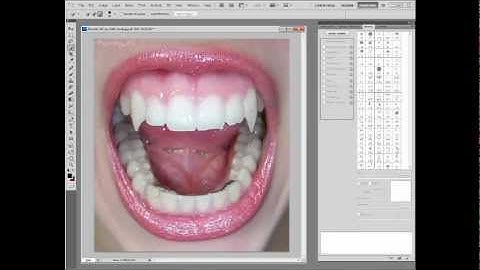 Vampire fangs tutorial Photoshop CS5