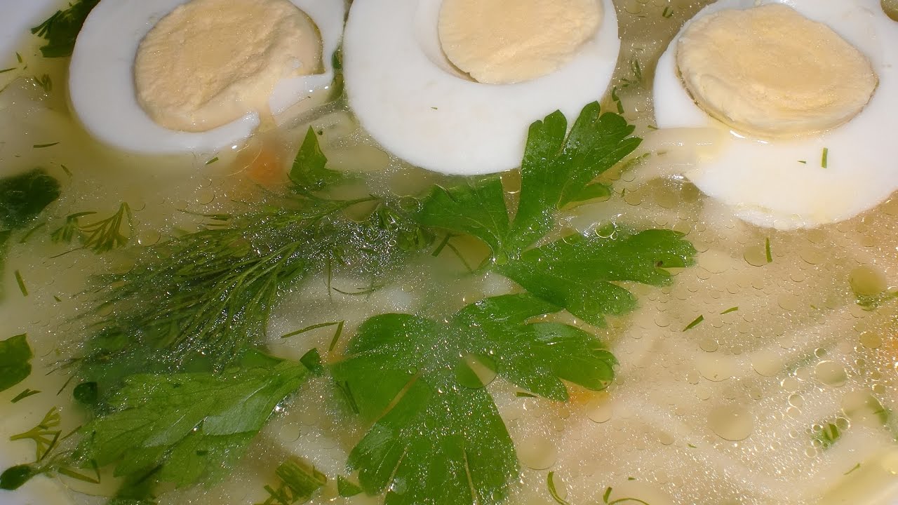Яичная лапша с курицей