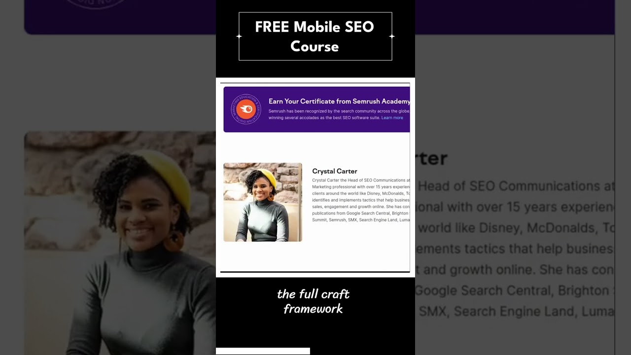 Master the Mobile Landscape with the CRAFT of Mobile SEO 