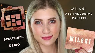 NEW Milani ALL-INCLUSIVE Eye, Cheek &amp; Face PALETTE // SWATCHES &amp; Review