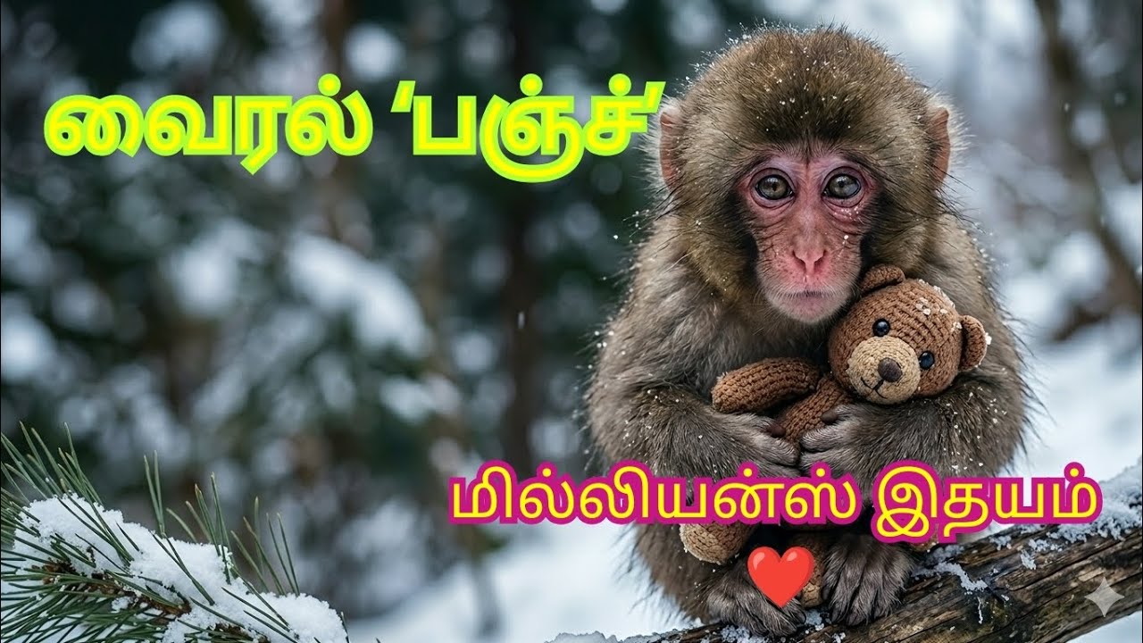 ஜப்பானை கலக்கும் வைரல் பஞ்ச்– மில்லியன்ஸ் இதயங்களை தொட்ட குரங்கு! 🐒🤍
