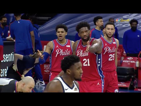 Joel Embiid Encourages Refs To Get Donovan Mitchell Ejected In Overtime