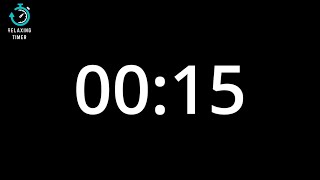 15 SECONDS COUNTDOWN TIMER WITH BUZZER for study, workout, fitness or learning in classrom