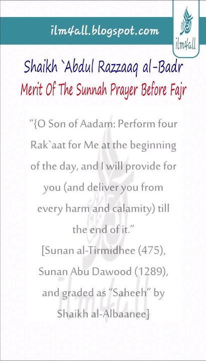 merit-of-the-sunnah-prayer-before-fajr-shaikh-abdul-razzaaq-al-badr