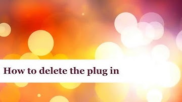 Foscam FosBaby: How to uninstall plug in