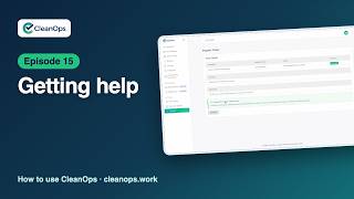 15. Getting help | CleanOps tutorial screenshot 4