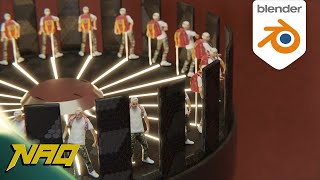 3D Zoetrope 'Floss Dance' | Blender animation