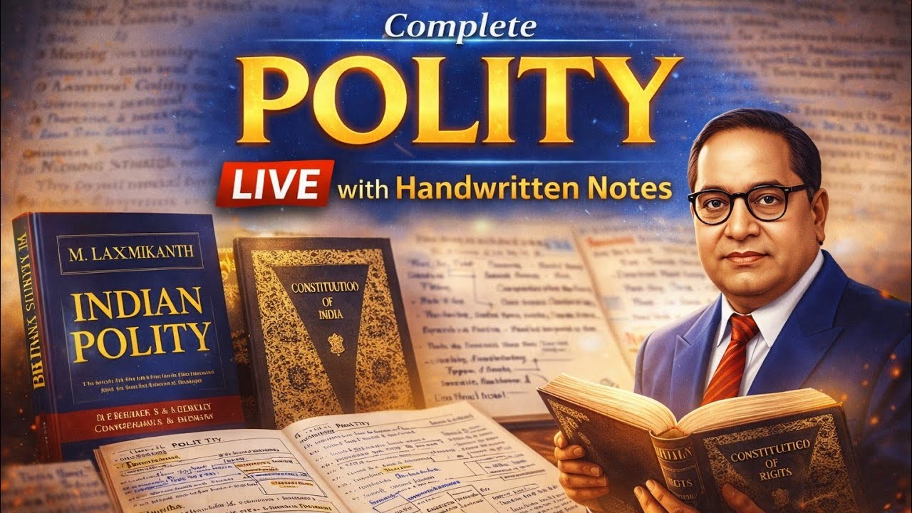 Complete Indian Polity LIVE revision | Handwritten Notes | Laxmikanth Constitution | UPSC