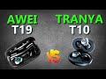 Fone de Ouvido Awei T19 vs Tranya T10 | Qual MELHOR Fone BT?