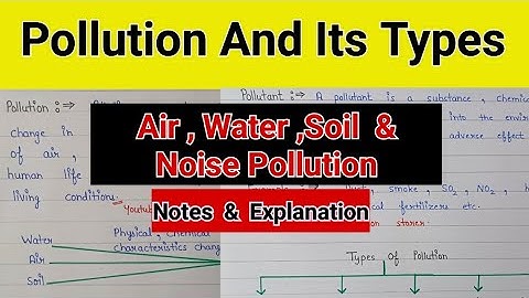 Pollution and its types | Pollution ,types of pollution ,cause of pollution ,effects of pollution