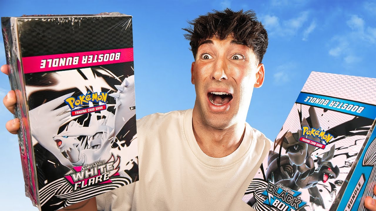 ABRÍ MÁS DE 120 SOBRES BUSCANDO LA NUEVA CARTA! (BLACK BOLT VS. WHITE FLARE)