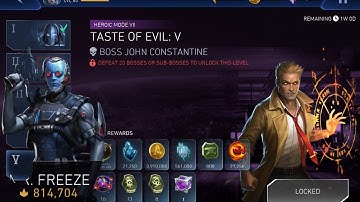 Mr Freeze does 2 BILLION INSANE Damage @ 4 ⭐️ | Constantine Soloraid | Injustice 2 mobile 