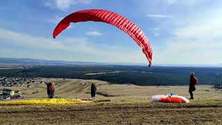 Lendak starty paralotni 19.03.2023 (Paragliding take off)