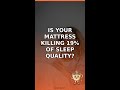 Mattress mistake cuts sleep by 19% 🛌
