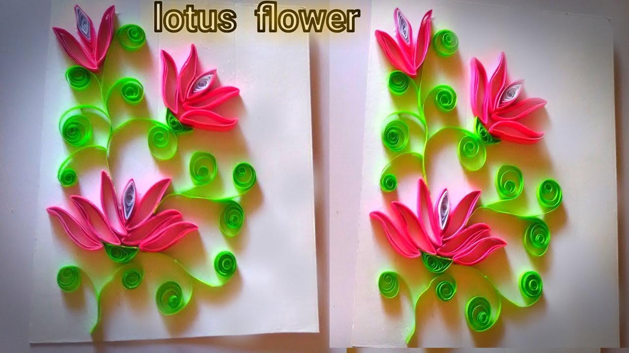 paper quilling lotus flower paper quilling art lotus paper lotus