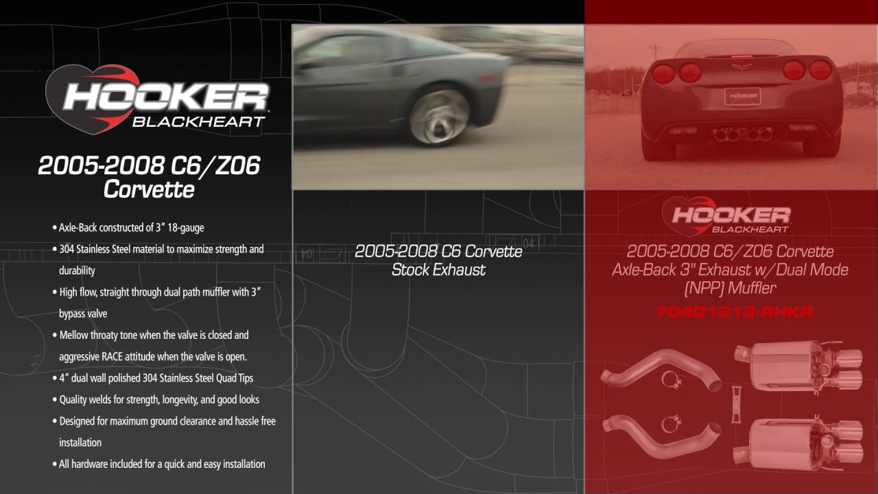 c6 corvette hooker exhaust