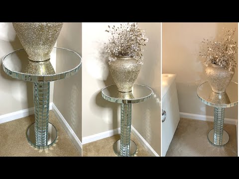 Video: New Glam Room Decorating Idea|| All Mirrored Side Table|| Easy & Affordable DIY