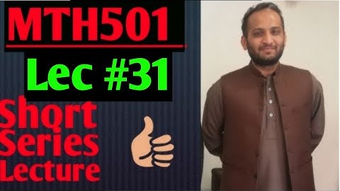 MTH501:Important short series lecture||lec#31||linear Algebra||urdu hindi lecture||Maths by Zahfran