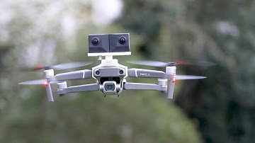 Insta360 Evo On Top And Below DJi Mavic Pro 2