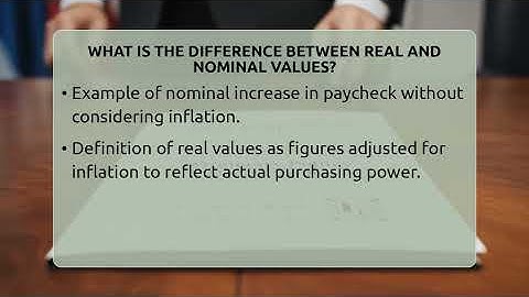 What Is The Difference Between Real And Nominal Values? - Inflation Insight Channel