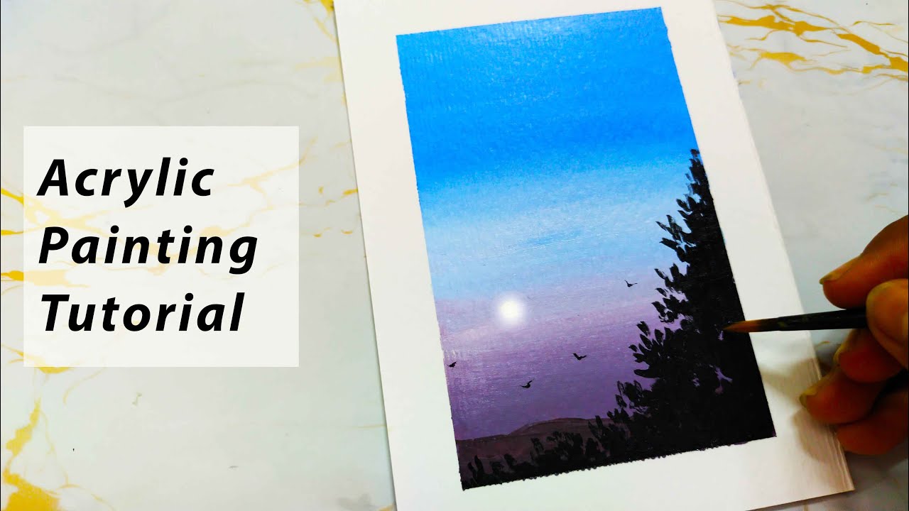 Acrylic Painting for Beginners || Step by Step Tutorial - YouTube