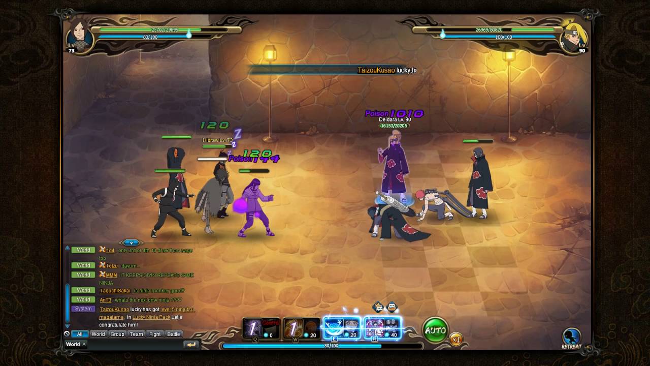 Naruto Online: Ninja exam 90 Fire main