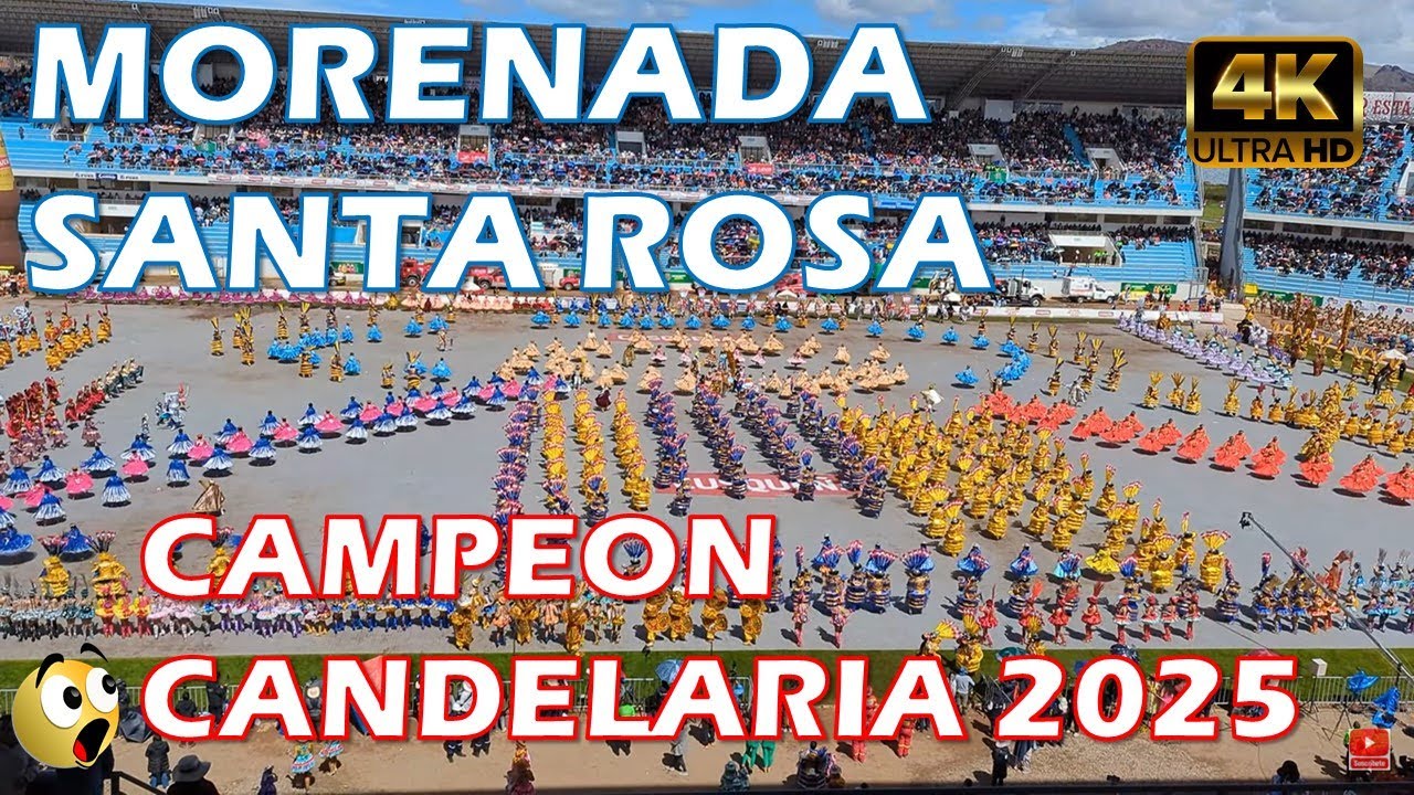 MORENADA SANTA ROSA CAMPEON en CANDELARIA 2025 🏆🥇 desde el Estadio de la UNA Puno  #candelaria2025
